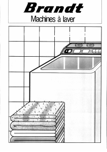 Mode d’emploi Brandt Z8513 Lave-linge