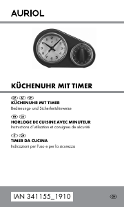 Mode d’emploi Auriol IAN 341155 Minuteur de cuisine