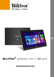 Bedienungsanleitung TrekStor SurfTab wintron 10.1 3G Pro Tablet