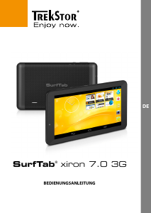 Bedienungsanleitung TrekStor SurfTab xiron 7.0 3G Tablet