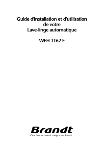 Mode d’emploi Brandt WFH1272F Lave-linge