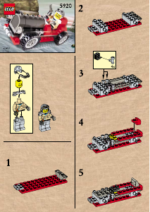 Manual Lego set 5920 Adventurers Island racer