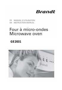 Manual Brandt GE2011E Microwave