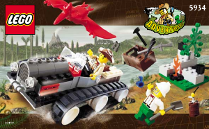Manuale Lego set 5934 Adventurers Veicolo cingolato