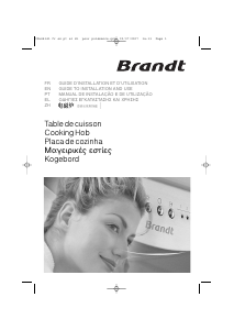 Handleiding Brandt TI712BT1 Kookplaat