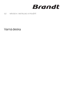 Manuál Brandt TI110B Varná deska