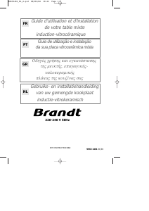 Handleiding Brandt TI315BS1 Kookplaat
