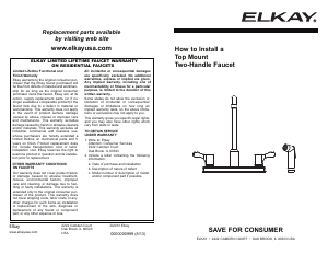 Handleiding Elkay LKD2442BHC Kraan