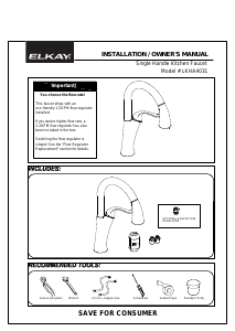 Handleiding Elkay LKHA4031 Kraan