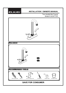 Manual Elkay LK2477CR Faucet
