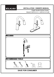 Handleiding Elkay HDFAV1411 Kraan