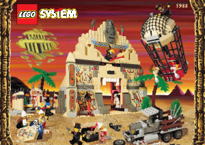 Handleiding Lego set 5988 Adventurers De tempel van Anubis