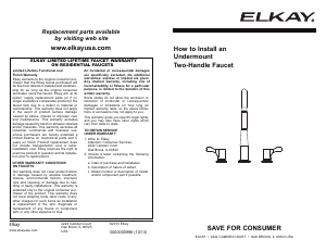 Handleiding Elkay LKD2433C Kraan