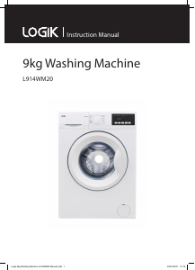 Manual Logik L914WM20 Washing Machine