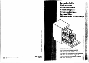 Mode d’emploi Smeg DWI45 Lave-vaisselle