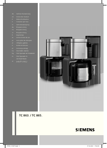 Brugsanvisning Siemens TC86505 Kaffemaskine