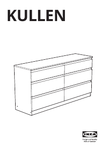 Bruksanvisning IKEA KULLEN (6 drawers) Kommode
