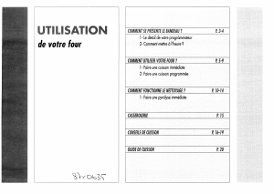 Mode d’emploi Brandt FPV292B Four