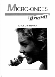Mode d’emploi Brandt ME9018 Micro-onde