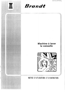 Mode d’emploi Brandt LV2010SXC Lave-vaisselle