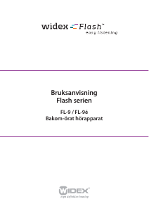 Bruksanvisning Widex Flash FL-9 Hörapparat