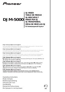 Manual de uso Pioneer DJM-5000 Mesa de mezcla