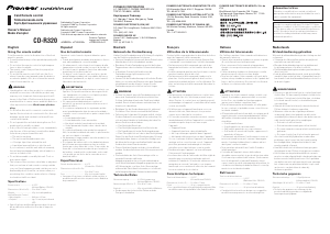 Bedienungsanleitung Pioneer CD-R320 Fernbedienung