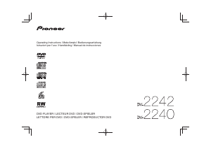 Manual de uso Pioneer DV-2240 Reproductor DVD