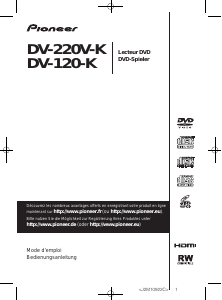 Mode d’emploi Pioneer DV-120-K Lecteur DVD