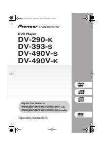 Bruksanvisning Pioneer DV-490V-K DVD spelare