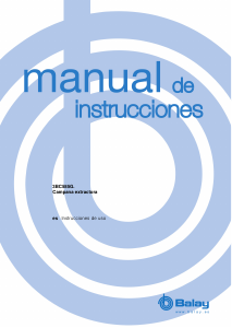 Manual de uso Balay 3BC585GN Campana extractora