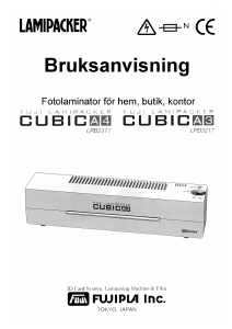 Bruksanvisning Fuji Lamipacker LPD3217 Cubic A3 Lamineringsmaskin