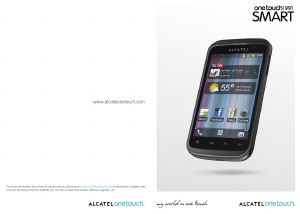 Bruksanvisning Alcatel One Touch 991 Mobiltelefon