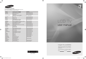 Bruksanvisning Samsung LE40A789R2F LCD TV