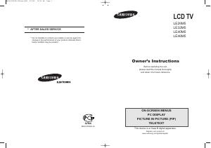 Handleiding Samsung LE32M51BS LCD televisie