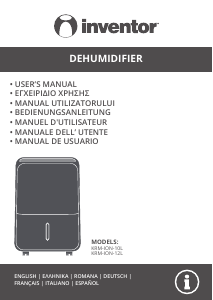 Bruksanvisning Inventor KRM-ION-10L Avfuktare