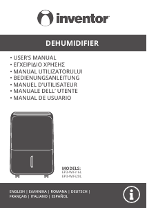 Bruksanvisning Inventor EP3-WiFi20L Avfuktare
