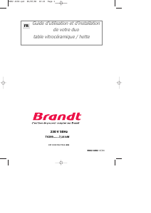 Mode d’emploi Brandt TV299XN1 Table de cuisson