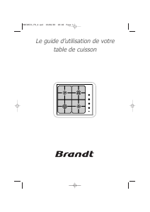 Mode d’emploi Brandt TE240BF1 Table de cuisson