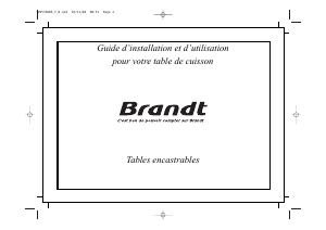 Mode d’emploi Brandt T64GX Table de cuisson