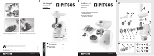 Bruksanvisning Pitsos GMM1054S Köttkvarn