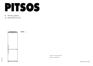 Bruksanvisning Pitsos P1KCR4301D Kyl-frys