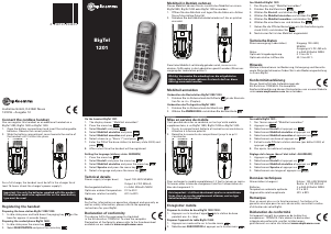 Handleiding Amplicomms BigTel 1201 Draadloze telefoon