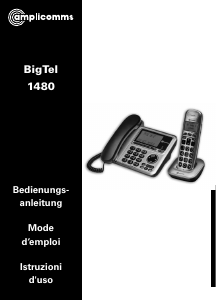 Mode d’emploi Amplicomms BigTel 1480 Téléphone sans fil