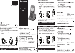 Handleiding Amplicomms PowerTel 1701 Draadloze telefoon