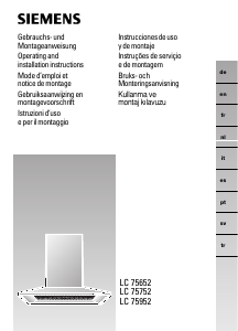 Manual de uso Siemens LC959WA60 Campana extractora
