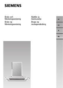Käyttöohje Siemens LC75752 Liesituuletin