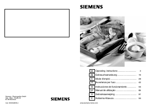 Kullanım kılavuzu Siemens ER5115W Ocak