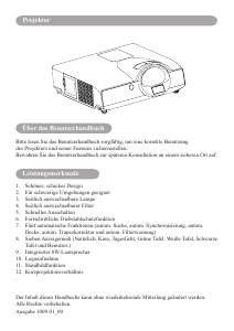 Bedienungsanleitung Kindermann KX 450W Projektor