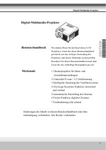 Bedienungsanleitung Kindermann KX 2800 Projektor